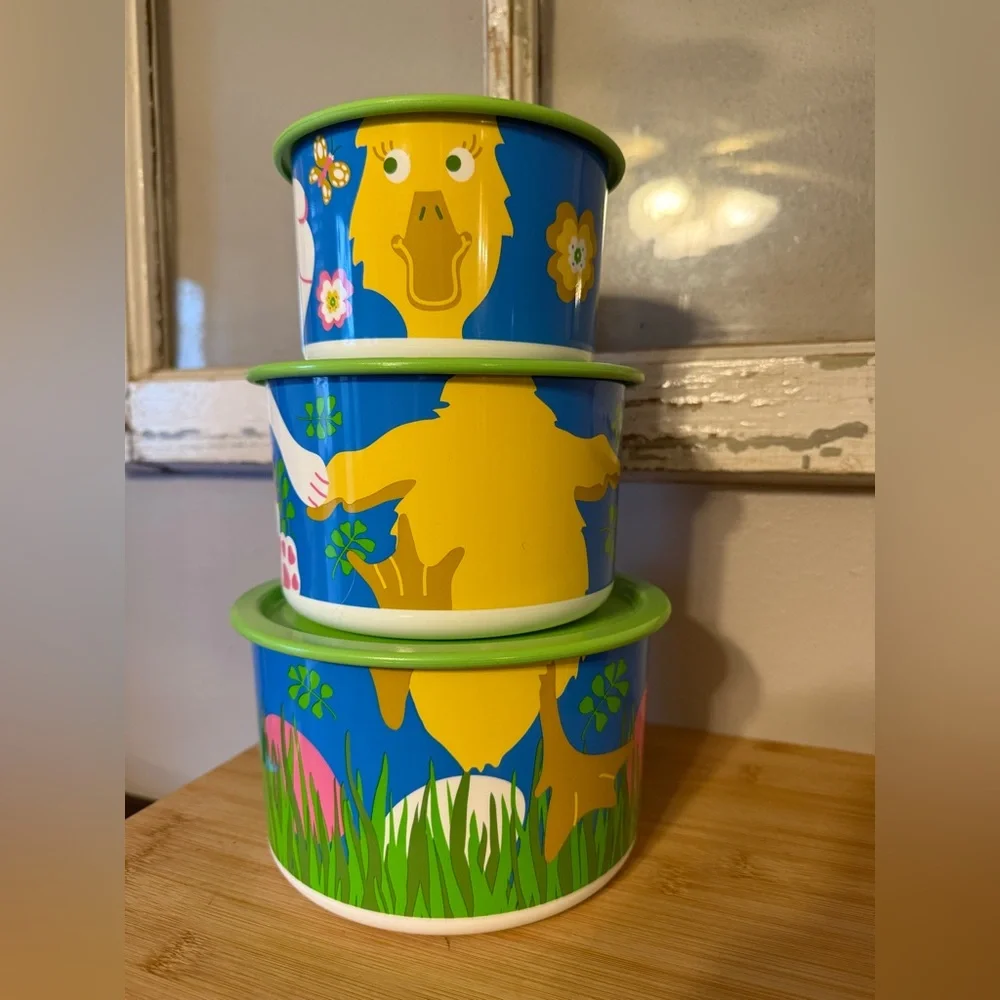 Tupperware spring bunny duck One Touch® Canister Set - Picture 2 of 13